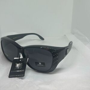 Barricade PZ-BAR617 Women’s Sunglasses – Rhinestone Detail | Butterfly Oval Fram